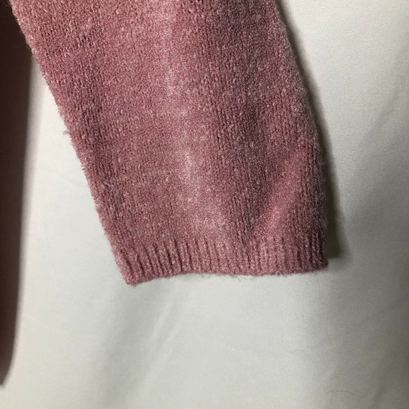 Casual Studio Small Women Pink Cardigan Open Front 3/4 Sleeve Topper Button Top - Picture 8 of 8